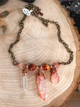 Load image into Gallery viewer, Fire Quartz Bar Necklace - Artisan Crafted Handmade