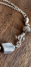 Load image into Gallery viewer, Botswana Agate and Tibetan Quarts Bracelet