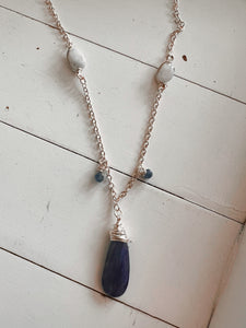 Kyanite & Moonstone Necklace