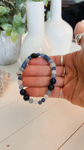 Kyanite, Angelite & Moonstone Bracelet