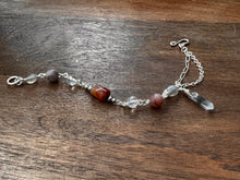 Load image into Gallery viewer, Botswana Agate and Tibetan Quarts Bracelet