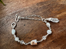 Load image into Gallery viewer, Botswana Agate and Tibetan Quarts Bracelet