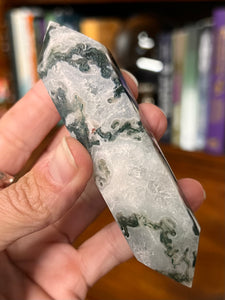 Moss Agate With Druzy Generator