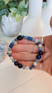 Kyanite, Angelite & Moonstone Bracelet