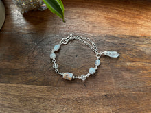 Load image into Gallery viewer, Botswana Agate and Tibetan Quarts Bracelet