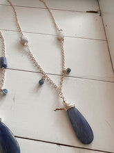 Load image into Gallery viewer, Kyanite &amp; Moonstone Necklace