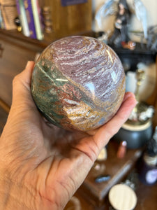 Gorgeous Ocean Jasper Sphere