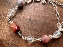 Load image into Gallery viewer, Botswana Agate and Tibetan Quarts Bracelet