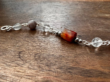 Load image into Gallery viewer, Botswana Agate and Tibetan Quarts Bracelet