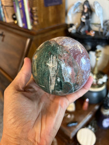 Gorgeous Ocean Jasper Sphere