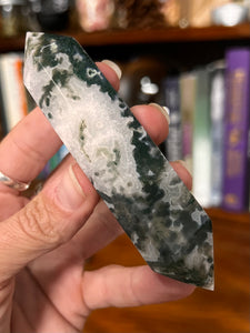 Moss Agate With Druzy Generator