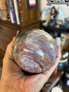 Gorgeous Ocean Jasper Sphere