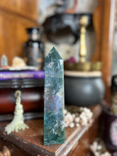 Load image into Gallery viewer, Moss Agate Tower