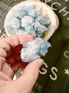 Raw Blue Calcite