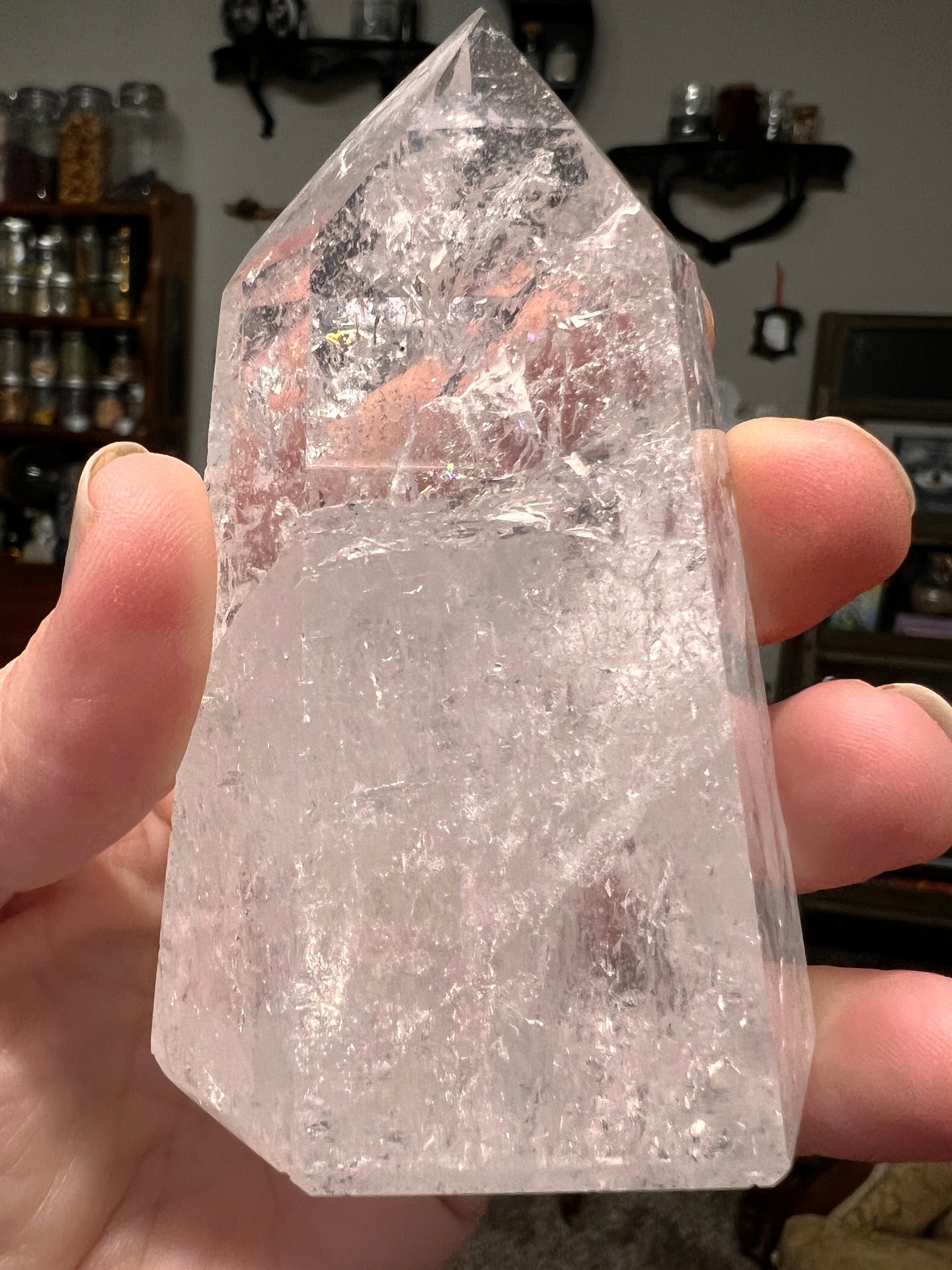 Lemurian Quartz Tower- Full of Rainbows