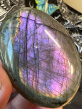 Load image into Gallery viewer, Mermaid Labradorite Palm Stone 🌈⚡️