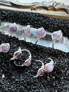 Amethyst Wire Wrapped Ring