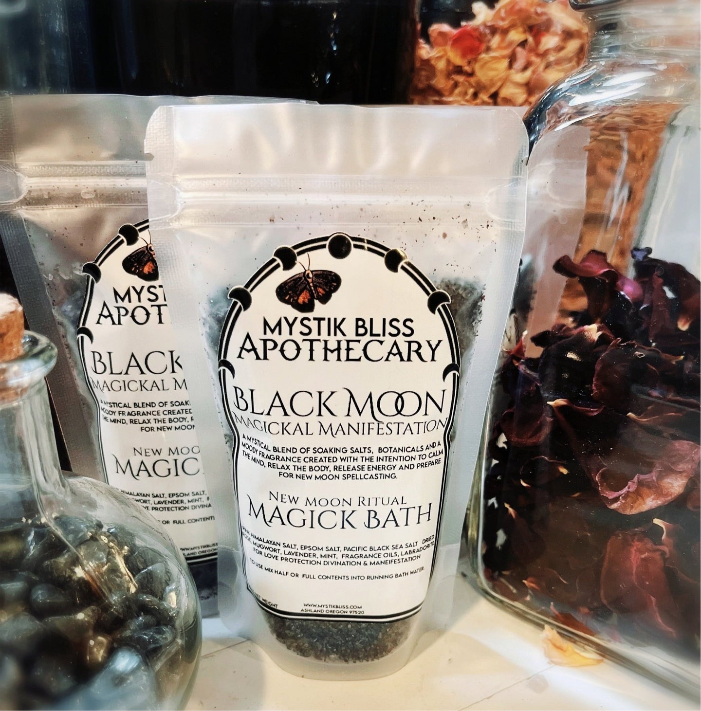 ✨ Restocked ✨ Black Moon Magickal Manifestation Bath Salts