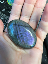 Load image into Gallery viewer, Mermaid Labradorite Palm Stone 🌈⚡️