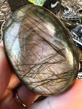 Load image into Gallery viewer, Sunset Labradorite Palm Stone 🌈⚡️