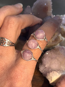 Kunzite Wire Wrapped Ring