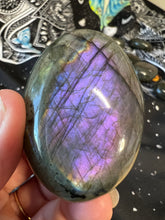 Load image into Gallery viewer, Mermaid Labradorite Palm Stone 🌈⚡️