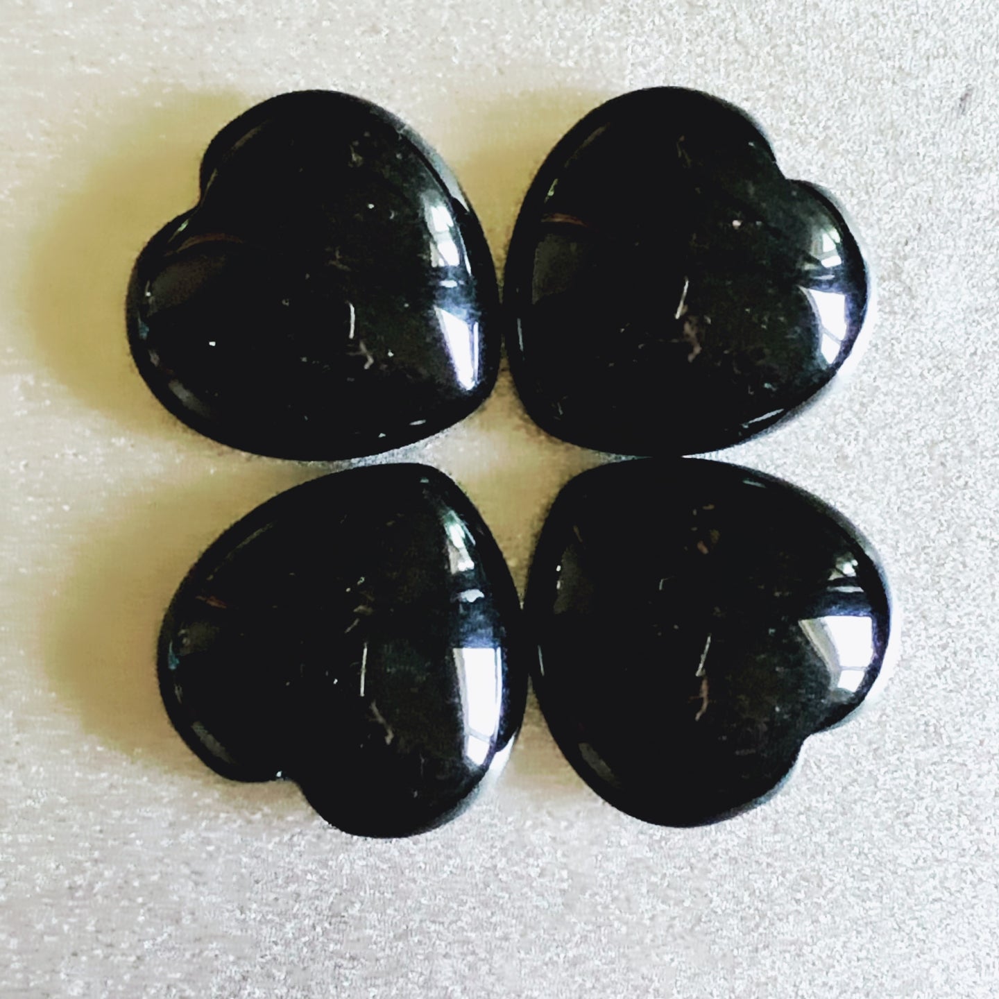 Obsidian Puffy Hearts