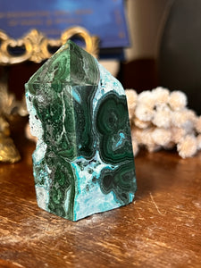 Malachite and Chrysocolla Tower Malacolla