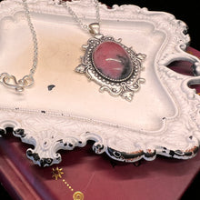 Load image into Gallery viewer, Rhodonite Cameo Necklace