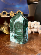 Load image into Gallery viewer, Malachite and Chrysocolla Tower Malacolla