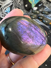 Load image into Gallery viewer, Mermaid Labradorite Palm Stone 🌈⚡️