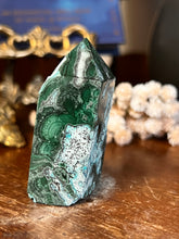 Load image into Gallery viewer, Malachite and Chrysocolla Tower Malacolla