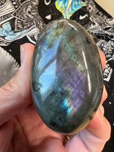 Load image into Gallery viewer, Show Stopper Labradorite Palm Stone 🌈⚡️