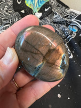 Load image into Gallery viewer, Shape Shifter Labradorite Palm Stone 🌈⚡️