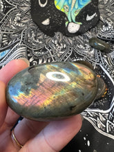 Load image into Gallery viewer, Show Stopper Labradorite Palm Stone 🌈⚡️