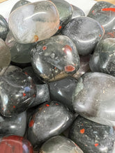 Load image into Gallery viewer, Bloodstone Tumbles with Pyrite