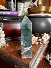 Load image into Gallery viewer, Moss Agate Tower